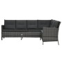 Set de sofás de jardín 4 piezas y cojines ratán sintético gris de , Conjuntos de jardín - Ref: Foro24-48146, Precio: 684,96 €...