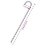 Clavijas para tienda 12 uds acero galvanizado 41,5 cm Ø12 mm de , Accesorios para tiendas de campaña - Ref: Foro24-4009344, P...