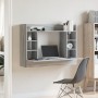Escritorio de pared madera ingeniería gris Sonoma 105x48x75 cm de , Escritorios - Ref: Foro24-847973, Precio: 78,05 €, Descue...