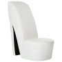 Sillón con forma de zapato de tacón cuero sintético blanco en Sillones | Comprar online en Foru.es