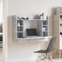 Escritorio de pared madera ingeniería gris hormigón 105x48x75cm de , Escritorios - Ref: Foro24-847971, Precio: 78,55 €, Descu...