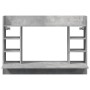 Escritorio de pared madera ingeniería gris hormigón 105x48x75cm de , Escritorios - Ref: Foro24-847971, Precio: 78,55 €, Descu...