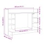 Escritorio de pared madera ingeniería gris hormigón 105x48x75cm de , Escritorios - Ref: Foro24-847971, Precio: 78,55 €, Descu...