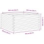 Jardinera de madera maciza Douglas 90x90x46 cm de , Maceteros y jardineras - Ref: Foro24-3282427, Precio: 178,91 €, Descuento: %