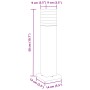 Lámpara de suelo de exterior aluminio negro 50 cm de , Iluminación de exterior - Ref: Foro24-4006393, Precio: 49,01 €, Descue...