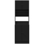 Mueble de cocina madera de ingeniería negro 60x50x180 cm de , Armarios de cocina - Ref: Foro24-3276638, Precio: 193,85 €, Des...