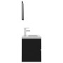 Juego de muebles de baño madera de ingeniería negro de vidaXL, Muebles de baño - Ref: Foro24-3071676, Precio: 201,48 €, Descu...