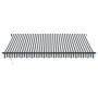 Toldo retráctil automático gris antracita y blanco 400x350 cm de , Toldos - Ref: Foro24-3215810, Precio: 448,29 €, Descuento: %