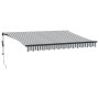 Toldo retráctil automático luz LED antracita blanco 350x250 cm de , Toldos - Ref: Foro24-3310228, Precio: 403,58 €, Descuento: %