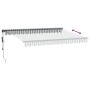 Toldo retráctil automático luz LED antracita blanco 350x250 cm de , Toldos - Ref: Foro24-3310228, Precio: 403,58 €, Descuento: %