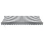 Toldo retráctil automático antracita y blanco 450x300 cm de , Toldos - Ref: Foro24-3310235, Precio: 452,03 €, Descuento: %