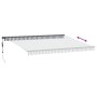 Toldo retráctil automático antracita y blanco 450x300 cm de , Toldos - Ref: Foro24-3310235, Precio: 452,03 €, Descuento: %