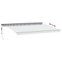 Toldo retráctil automático gris antracita y blanco 500x300 cm de , Toldos - Ref: Foro24-3310240, Precio: 469,65 €, Descuento: %