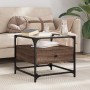 Mesa de centro con puertas de vidrio marrón roble 50x50x45 cm de , Mesas de centro - Ref: Foro24-846053, Precio: 69,99 €, Des...