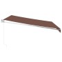 Toldo retráctil manual marrón 400x300 cm de , Toldos - Ref: Foro24-3215700, Precio: 265,75 €, Descuento: %