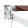 Toldo retráctil manual marrón 400x300 cm de , Toldos - Ref: Foro24-3215700, Precio: 265,75 €, Descuento: %