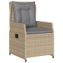 Set comedor de jardín 3 pzas con cojines ratán sintético beige de , Conjuntos de jardín - Ref: Foro24-3262868, Precio: 323,60...