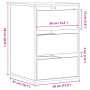 Cajonera de esquina madera de ingeniería negra 40x41x58 cm de , Cajoneras - Ref: Foro24-852835, Precio: 91,96 €, Descuento: %