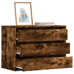 Cajonera de esquina madera ingeniería roble ahumado 80x41x58 cm de , Cajoneras - Ref: Foro24-852856, Precio: 103,83 €, Descue...