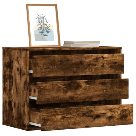 Cajonera de esquina madera ingeniería roble ahumado 80x41x58 cm de , Cajoneras - Ref: Foro24-852856, Precio: 103,83 €, Descue...