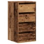 Cómoda de esquina madera de ingeniería envejecida 40x41x76 cm de , Cajoneras - Ref: Foro24-852868, Precio: 88,52 €, Descuento: %