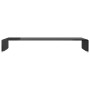 Soporte para TV/Elevador monitor cristal negro 90x30x13 cm de , Muebles TV - Ref: Foro24-244138, Precio: 97,16 €, Descuento: %