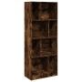Estantería madera de ingeniería roble ahumado 57x28,5x141 cm de , Librerías y estanterías - Ref: Foro24-848000, Precio: 71,77...