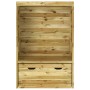 Silla de jardín Strandkorb con cajón pino macizo 112x60x168 cm de , Tumbonas - Ref: Foro24-318206, Precio: 220,69 €, Descuent...