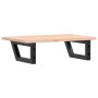 Estante de lavabo de pared de acero y madera maciza de roble de , Tocadores de baño - Ref: Foro24-3302543, Precio: 59,67 €, D...