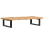 Estante de lavabo de pared de acero y madera maciza de roble de , Tocadores de baño - Ref: Foro24-3302337, Precio: 83,16 €, D...