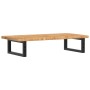 Estante de lavabo de pared de acero y madera maciza de roble de , Tocadores de baño - Ref: Foro24-3302337, Precio: 83,16 €, D...