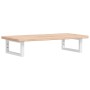 Estante de lavabo de pared de acero y madera maciza de roble de , Tocadores de baño - Ref: Foro24-3302328, Precio: 74,97 €, D...