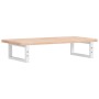Estante de lavabo de pared de acero y madera maciza de roble de , Tocadores de baño - Ref: Foro24-3302328, Precio: 74,97 €, D...