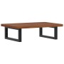 Estante de lavabo de pared de acero y madera maciza de roble de , Tocadores de baño - Ref: Foro24-3302349, Precio: 75,19 €, D...