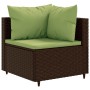 Set muebles de jardín 6 piezas y cojines ratán sintético marrón de , Conjuntos de jardín - Ref: Foro24-3308134, Precio: 407,3...