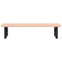 Estante de lavabo de pared de acero y madera maciza de haya de , Tocadores de baño - Ref: Foro24-3302433, Precio: 117,20 €, D...