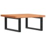 Estante de lavabo de pared de acero y madera maciza de haya de , Tocadores de baño - Ref: Foro24-3302425, Precio: 88,85 €, De...