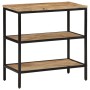 Mesa consola madera maciza de mango rugosa 70x35x70 cm de , Mesas auxiliares - Ref: Foro24-374072, Precio: 104,63 €, Descuent...