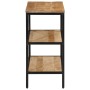 Mesa consola madera maciza de mango rugosa 70x35x70 cm de , Mesas auxiliares - Ref: Foro24-374072, Precio: 104,63 €, Descuent...