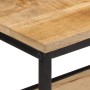 Mesa consola madera maciza de mango rugosa 70x35x70 cm de , Mesas auxiliares - Ref: Foro24-374072, Precio: 104,63 €, Descuent...