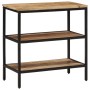 Mesa consola madera maciza de mango rugosa 70x35x70 cm de , Mesas auxiliares - Ref: Foro24-374072, Precio: 104,63 €, Descuent...