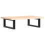 Estante de lavabo de pared de acero y madera maciza de roble de , Tocadores de baño - Ref: Foro24-3302541, Precio: 60,09 €, D...