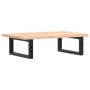 Estante de lavabo de pared de acero y madera maciza de roble de , Tocadores de baño - Ref: Foro24-3302541, Precio: 60,09 €, D...