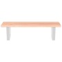Estante de lavabo de pared de acero y madera maciza de roble de , Tocadores de baño - Ref: Foro24-3302562, Precio: 70,37 €, D...