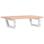 Estante de lavabo de pared de acero y madera maciza de roble de , Tocadores de baño - Ref: Foro24-3302562, Precio: 70,37 €, D...