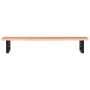 Estante de lavabo de pared de acero y madera maciza de roble de , Tocadores de baño - Ref: Foro24-3302569, Precio: 93,21 €, D...