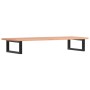 Estante de lavabo de pared de acero y madera maciza de roble de , Tocadores de baño - Ref: Foro24-3302569, Precio: 93,21 €, D...