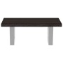 Estante de lavabo de pared de acero y madera maciza de roble de , Tocadores de baño - Ref: Foro24-3302574, Precio: 59,64 €, D...