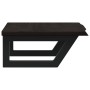 Estante de lavabo de pared de acero y madera maciza de roble de , Tocadores de baño - Ref: Foro24-3302583, Precio: 67,40 €, D...