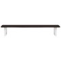 Estante de lavabo de pared de acero y madera maciza de roble de , Tocadores de baño - Ref: Foro24-3302588, Precio: 71,44 €, D...